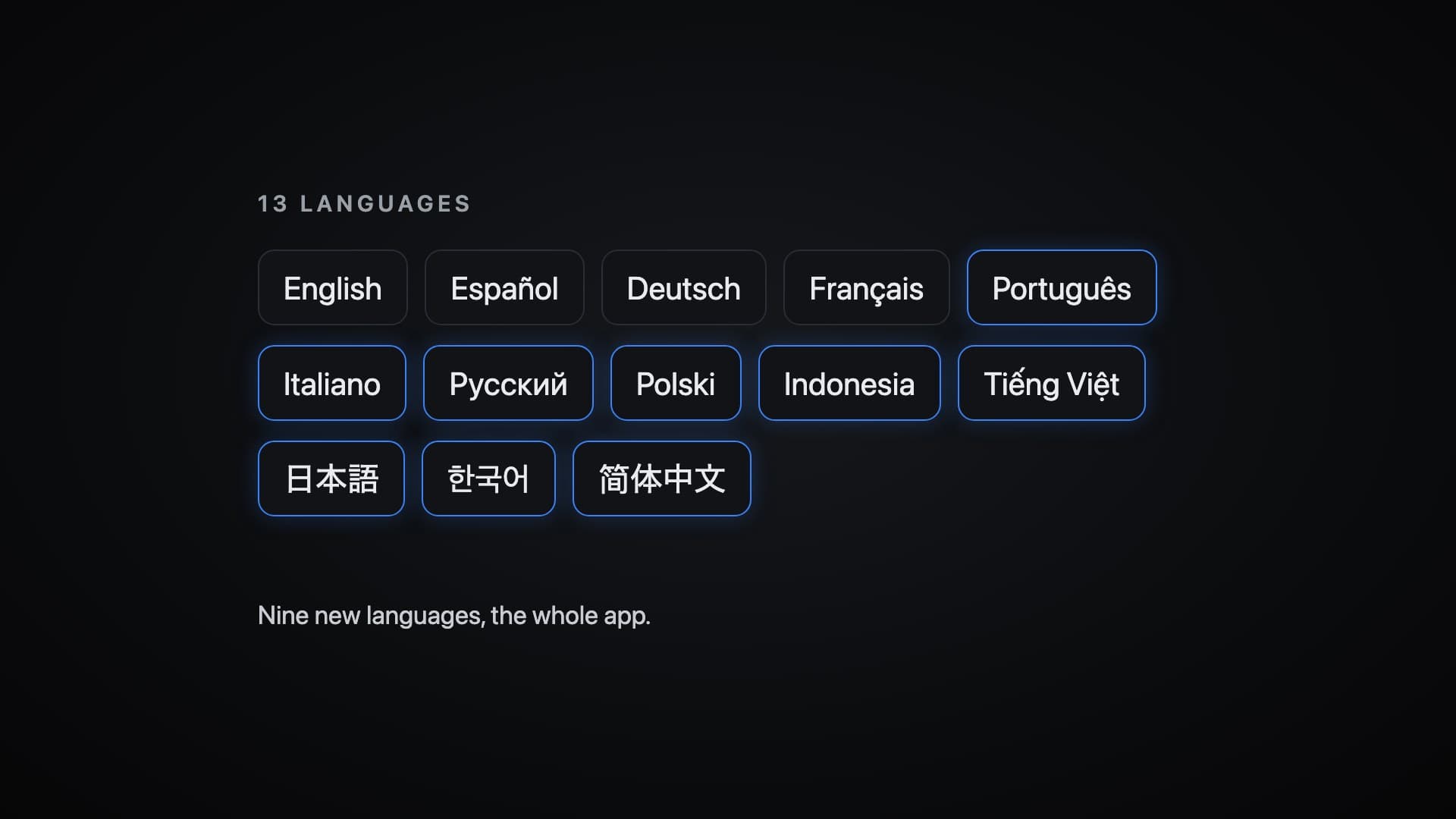 Glento Now Speaks 13 Languages